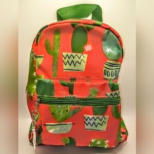 Cactus Print Small Backpack